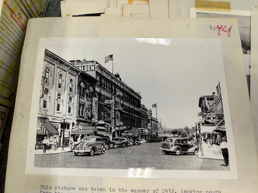BLACK AND WHITE PHOTOGRAPHS AND NEGATIVES RELATING TO RENO, NV CASINOS, FIGURES, HORSE RACING, ETC. - 8