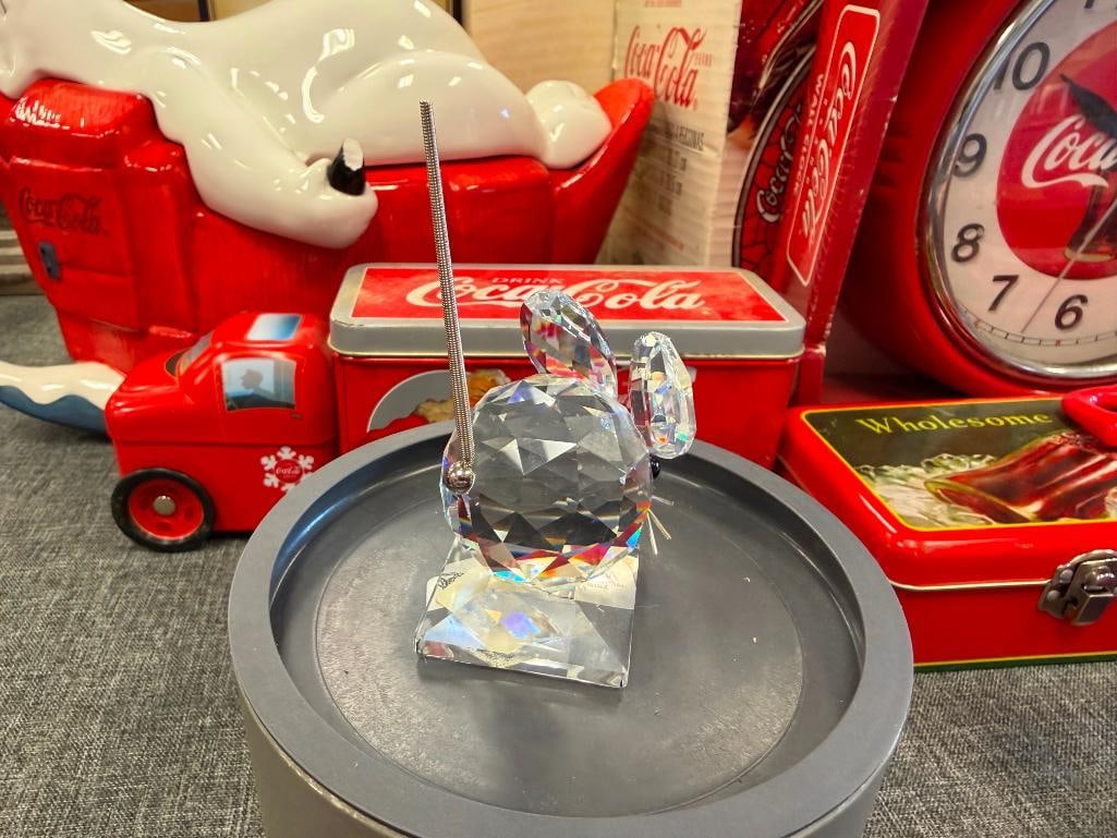 SWAROVSKI CRYSTAL MEDIUM MOUSE FIGURINE NO. 7631 NR40 DESIGNED BY MAX SCHREK RETIRED 1995 - 8