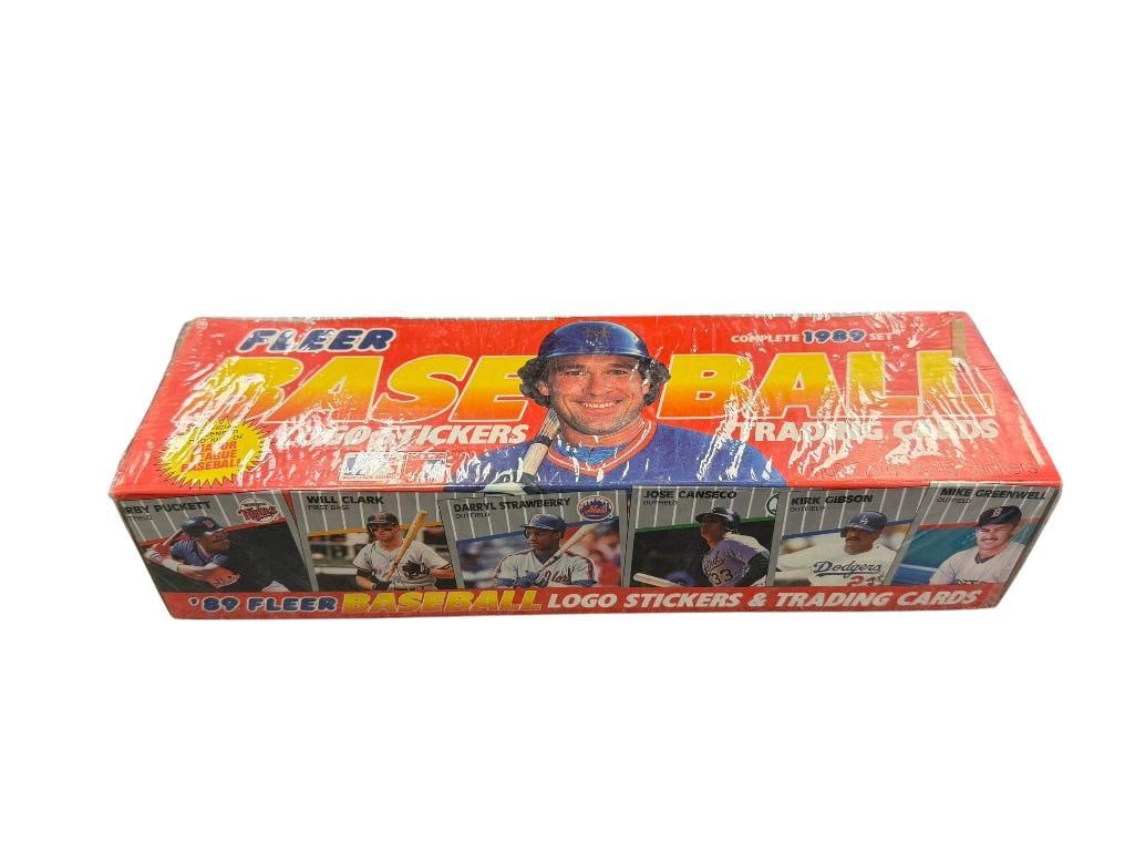 1989 FLEER COMPLETE BASEBALL CARD SET WITH STICKER CARDS FACTORY SEALED: SEALED 1989 FLEER SET