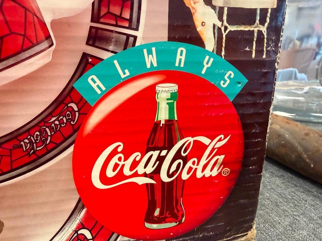 COCA-COLA COLLECTIBLES DINNERWARE SET, WALL CLOCK, COOKIE JAR, TIN CONTAINERS - 13