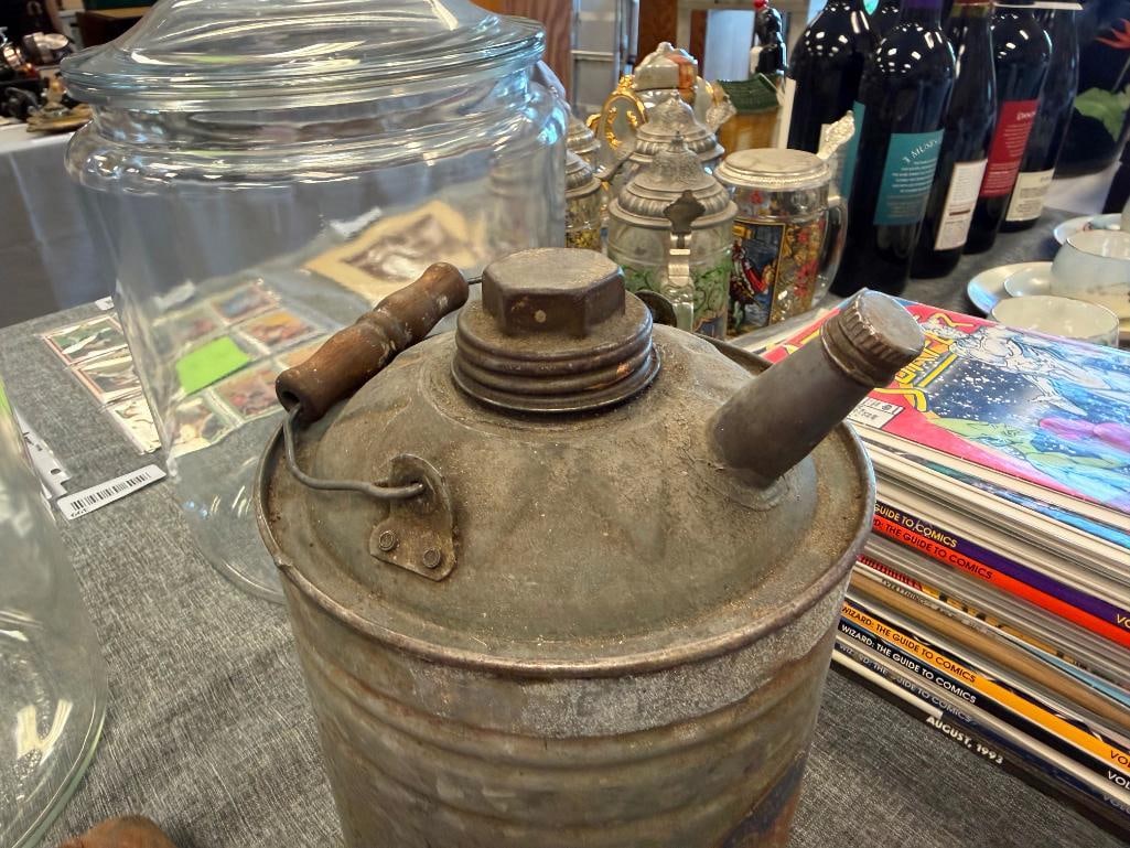 20TH CENTURY FARMING TOOLS HAY HOOKS, DEHORNING CLIPPERS, SHEARS, AND OIL CAN - 16