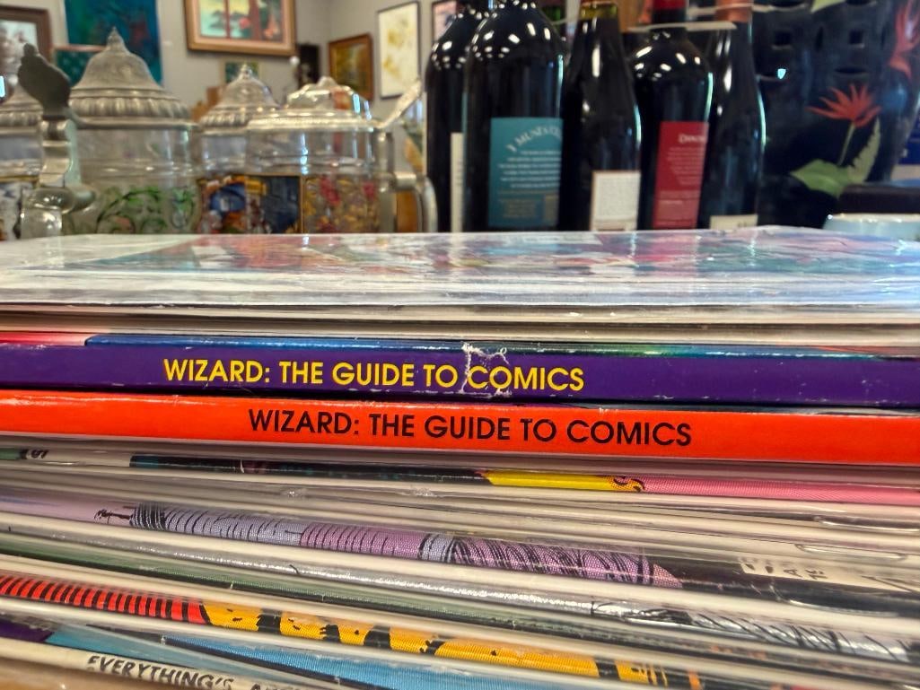 OVER 20 PLUS ASSORTED COMIC BOKS MAINLY MARVEL COMICS SILVER SURFER, X-MEN, BLOODLINES, WIZARD - 11