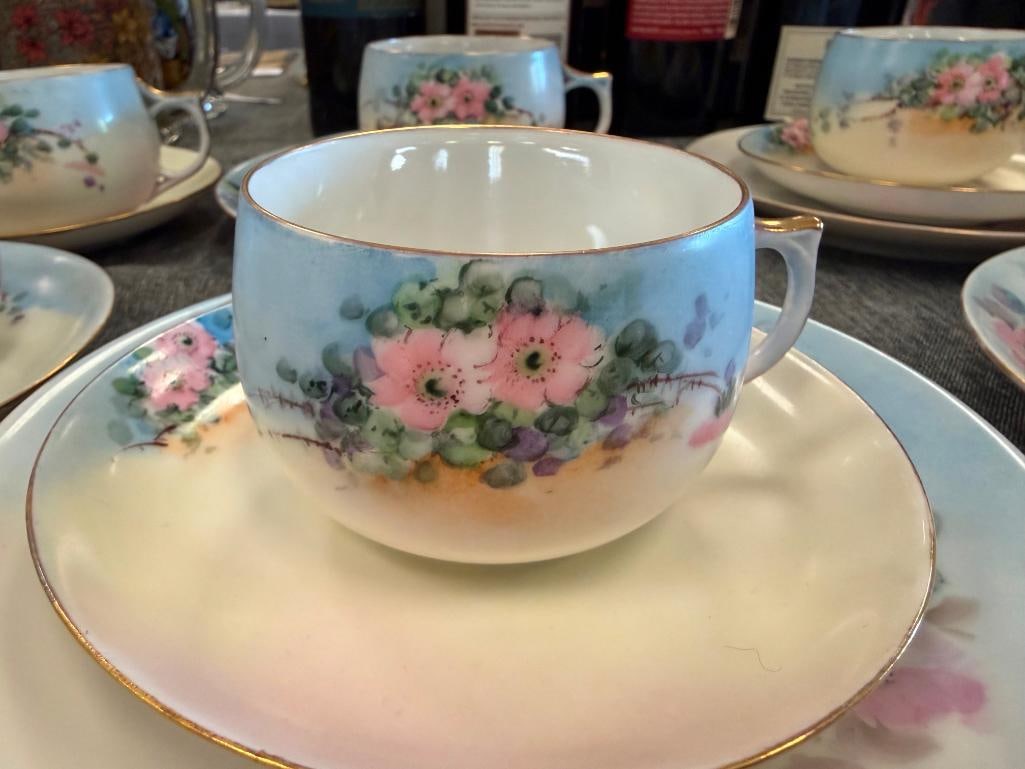 THOMAS / J&C BAVARIA GERMAN CHINA HAND PAINTED FLORAL DESIGN WITH GILT ACCENTS - 14