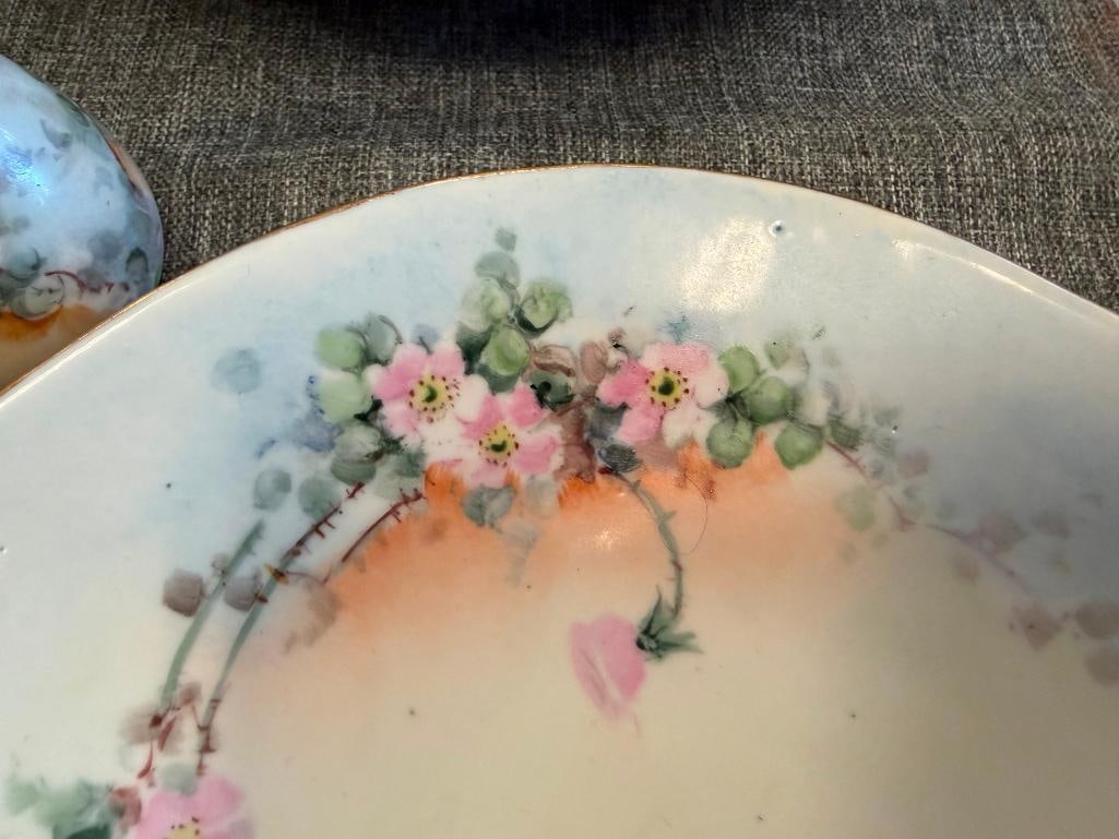 THOMAS / J&C BAVARIA GERMAN CHINA HAND PAINTED FLORAL DESIGN WITH GILT ACCENTS - 3