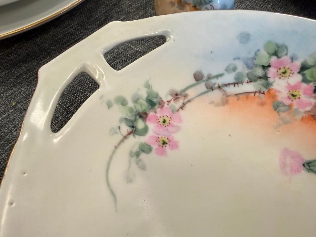 THOMAS / J&C BAVARIA GERMAN CHINA HAND PAINTED FLORAL DESIGN WITH GILT ACCENTS - 4