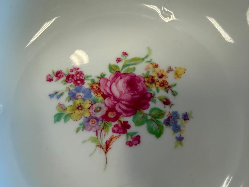 WAWEL POLAND CHINA FLORAL DECORATED 35 TOTAL - 5
