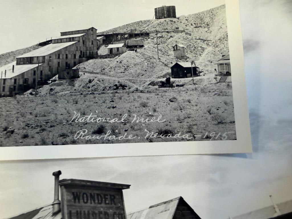 27 BLACK AND WHITE PHOTOGRAPHS OF AURORA AND RAWHIDE NEVADA - 10