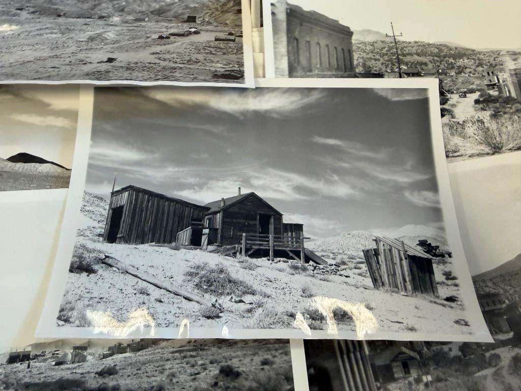 27 BLACK AND WHITE PHOTOGRAPHS OF AURORA AND RAWHIDE NEVADA - 3