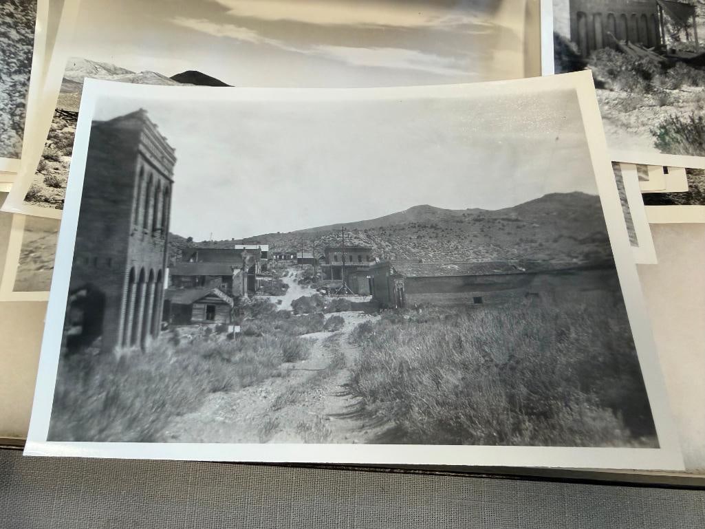 27 BLACK AND WHITE PHOTOGRAPHS OF AURORA AND RAWHIDE NEVADA - 6