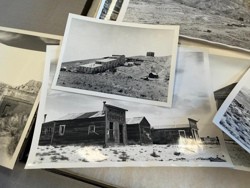 27 BLACK AND WHITE PHOTOGRAPHS OF AURORA AND RAWHIDE NEVADA - 8