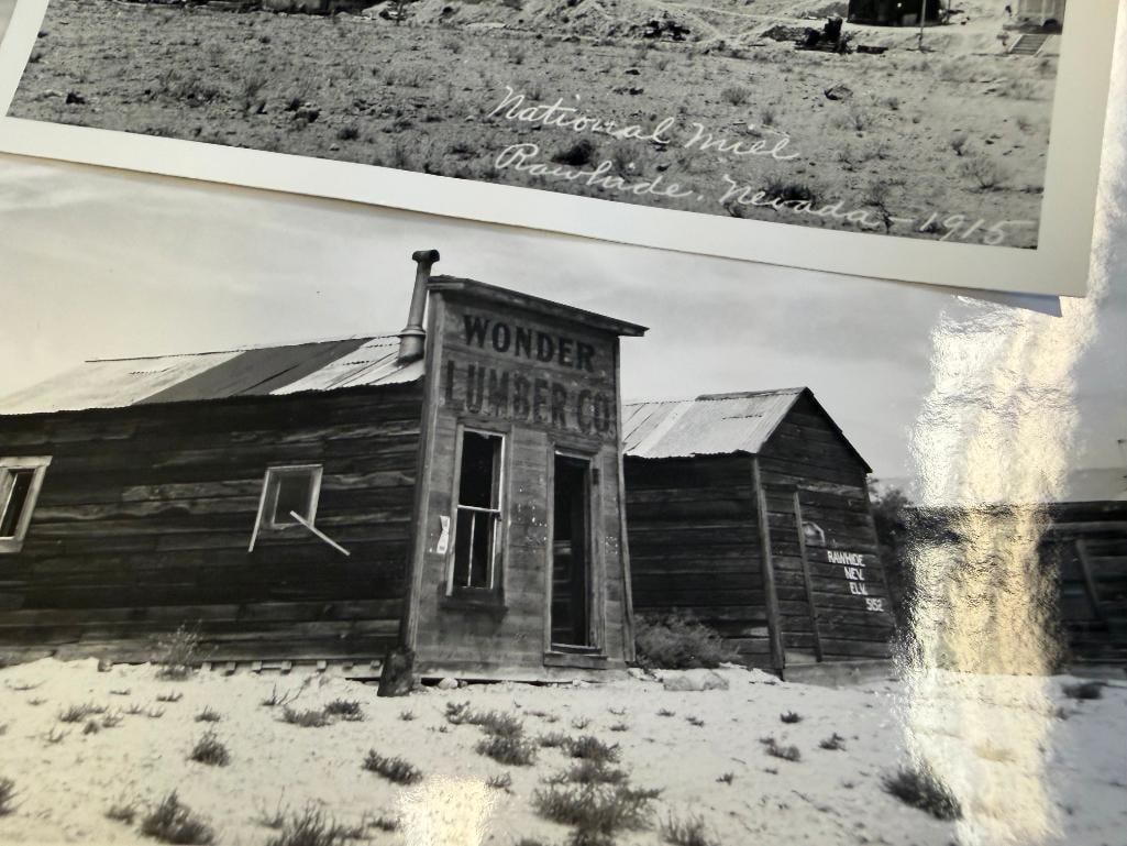 27 BLACK AND WHITE PHOTOGRAPHS OF AURORA AND RAWHIDE NEVADA - 9