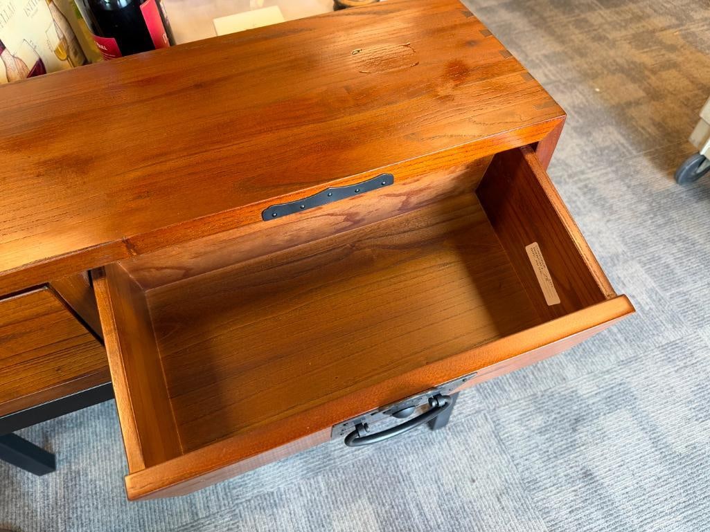 MARIA YEE FOR GUMP'S CALIFORNIA CONSOLE TABLE ASIAN TANSU DESIGN - 13