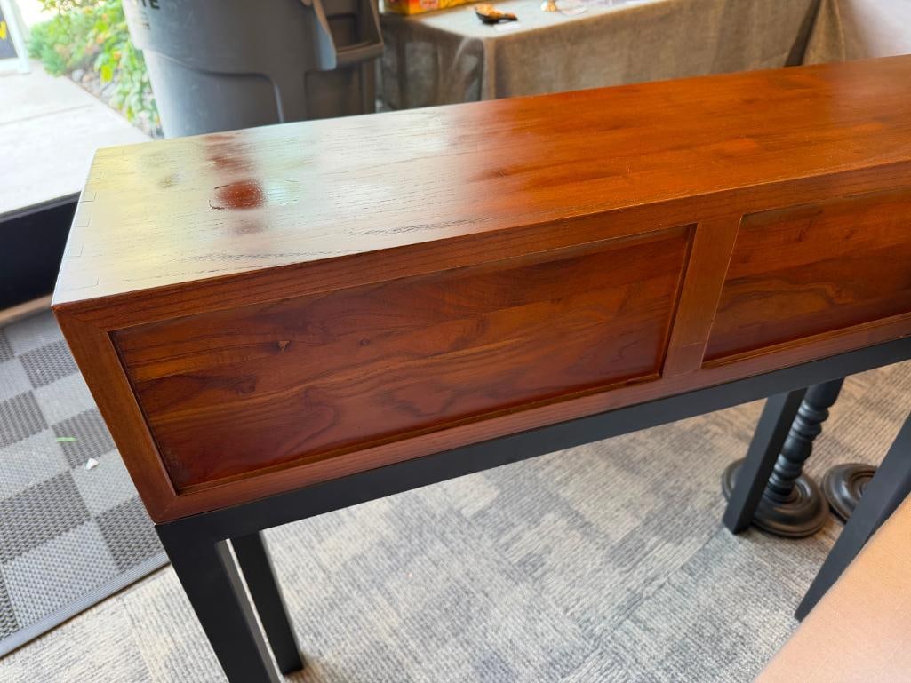 MARIA YEE FOR GUMP'S CALIFORNIA CONSOLE TABLE ASIAN TANSU DESIGN - 7