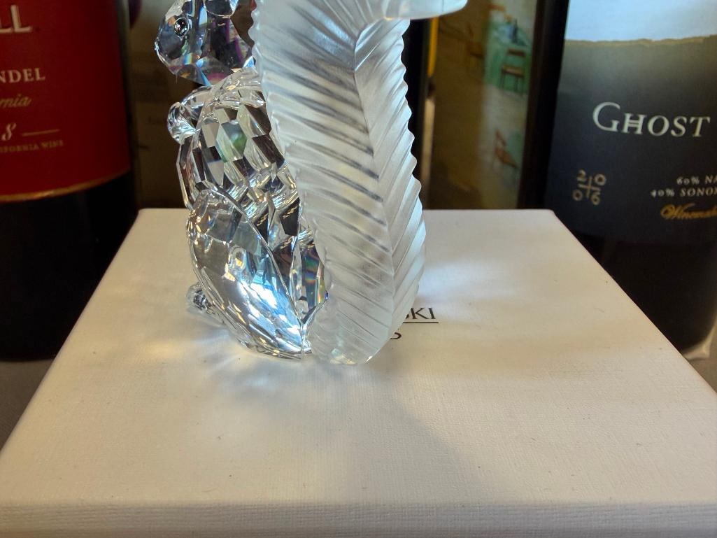 SWAROVSKI CRYSTAL SCS 10TH ANNIVERSARY SQUIRREL FIGURINE RELEASED IN 1997 DESIGNED BY A. HIRZINGER - 10