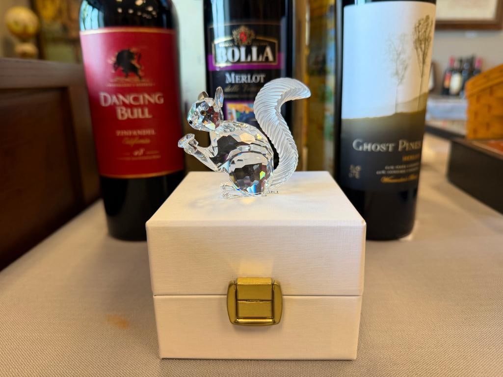 SWAROVSKI CRYSTAL SCS 10TH ANNIVERSARY SQUIRREL FIGURINE RELEASED IN 1997 DESIGNED BY A. HIRZINGER - 2