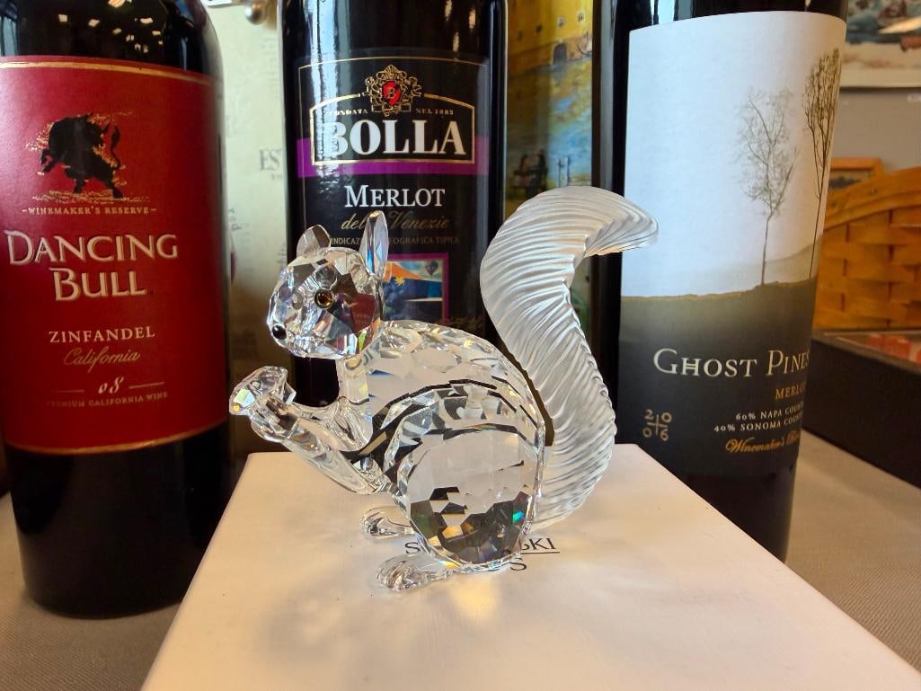 SWAROVSKI CRYSTAL SCS 10TH ANNIVERSARY SQUIRREL FIGURINE RELEASED IN 1997 DESIGNED BY A. HIRZINGER - 3