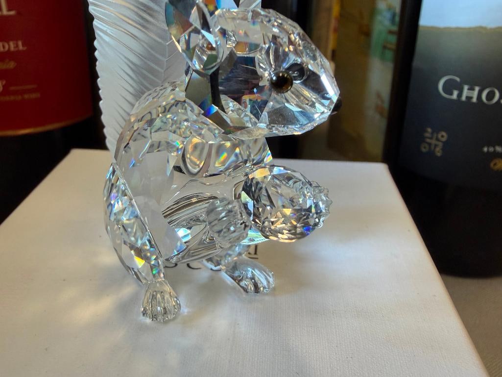 SWAROVSKI CRYSTAL SCS 10TH ANNIVERSARY SQUIRREL FIGURINE RELEASED IN 1997 DESIGNED BY A. HIRZINGER - 6