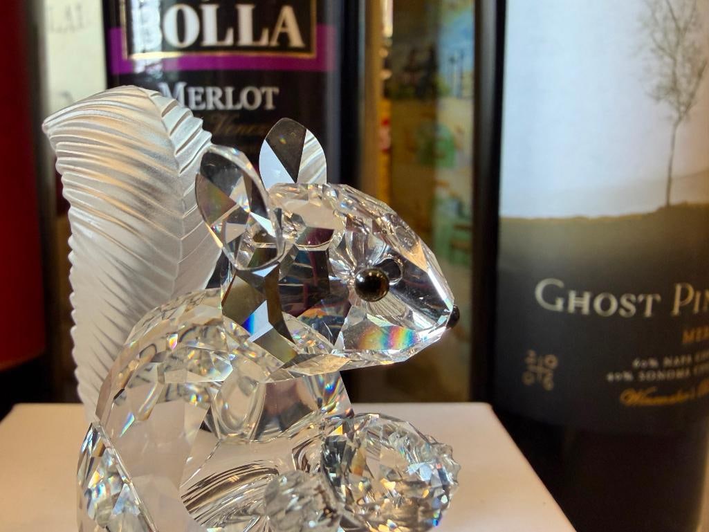 SWAROVSKI CRYSTAL SCS 10TH ANNIVERSARY SQUIRREL FIGURINE RELEASED IN 1997 DESIGNED BY A. HIRZINGER - 7