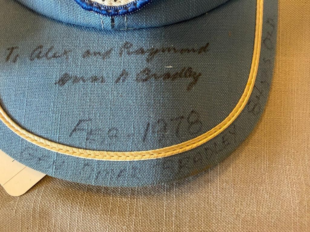 1970'S VOLKSWAGEN WESTERN REGION SIGNED CAP BY GENERAL OMAR NELSON BRADLEY - 5
