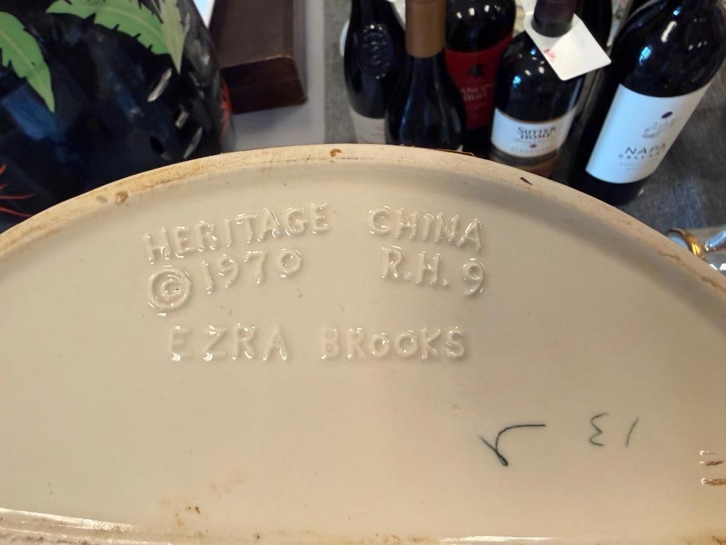 HERITAGE CHINA EZRA BROOKS LIBERTY BELLE AND BORDERTOWN JOE & RAY PROPS COLLECTIBLE DECANTERS - 11
