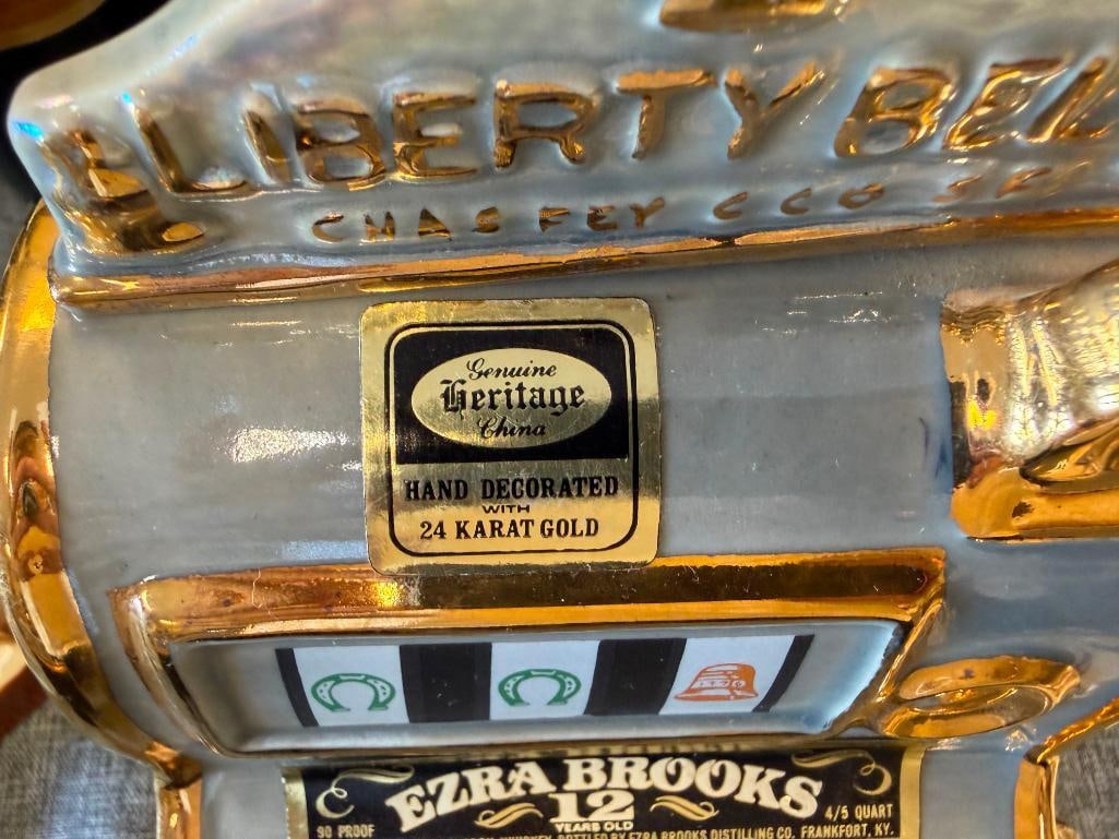 HERITAGE CHINA EZRA BROOKS LIBERTY BELLE AND BORDERTOWN JOE & RAY PROPS COLLECTIBLE DECANTERS - 14