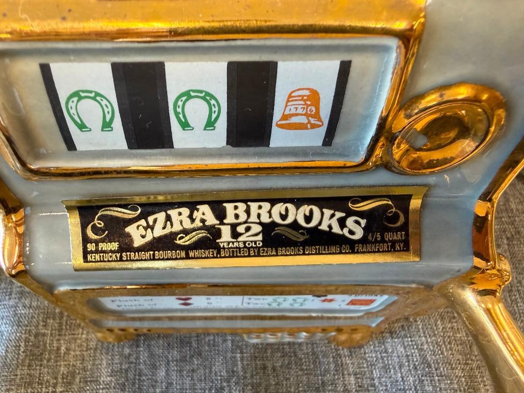 HERITAGE CHINA EZRA BROOKS LIBERTY BELLE AND BORDERTOWN JOE & RAY PROPS COLLECTIBLE DECANTERS - 16