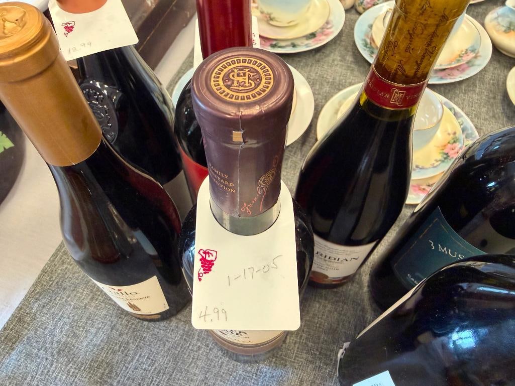 SEVEN SEALED BOTTLES OF WINE ZINFANDEL, CABARNET, PINOT, MERLOT, GALLO, SUTTER HOME, NAPA CELLARS - 6
