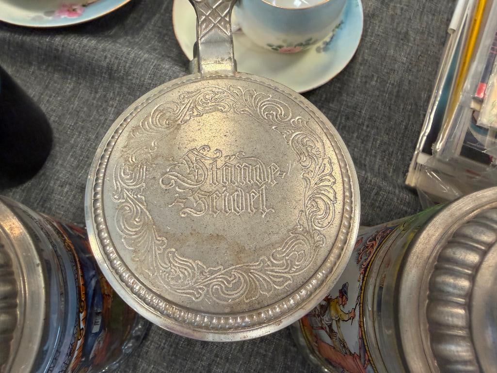 BMF / BAYERISCHEN METALLWARENFABRIK VINTAGE WEST GERMAN GLASS BEER SEINS - 15