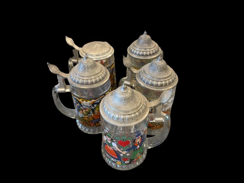 BMF / BAYERISCHEN METALLWARENFABRIK VINTAGE WEST GERMAN GLASS BEER SEINS (1 of 17)