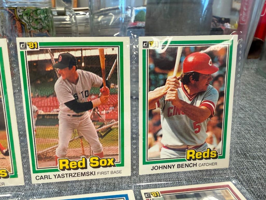 1981 DONRUSS BASEBALL HALL OF FAMERS TOM SEAVER, CARL YASTREZMSKI, NOLAN RYAN, TONY PEREZ - 3