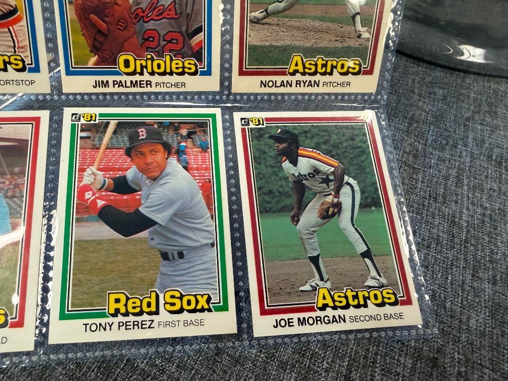 1981 DONRUSS BASEBALL HALL OF FAMERS TOM SEAVER, CARL YASTREZMSKI, NOLAN RYAN, TONY PEREZ - 5