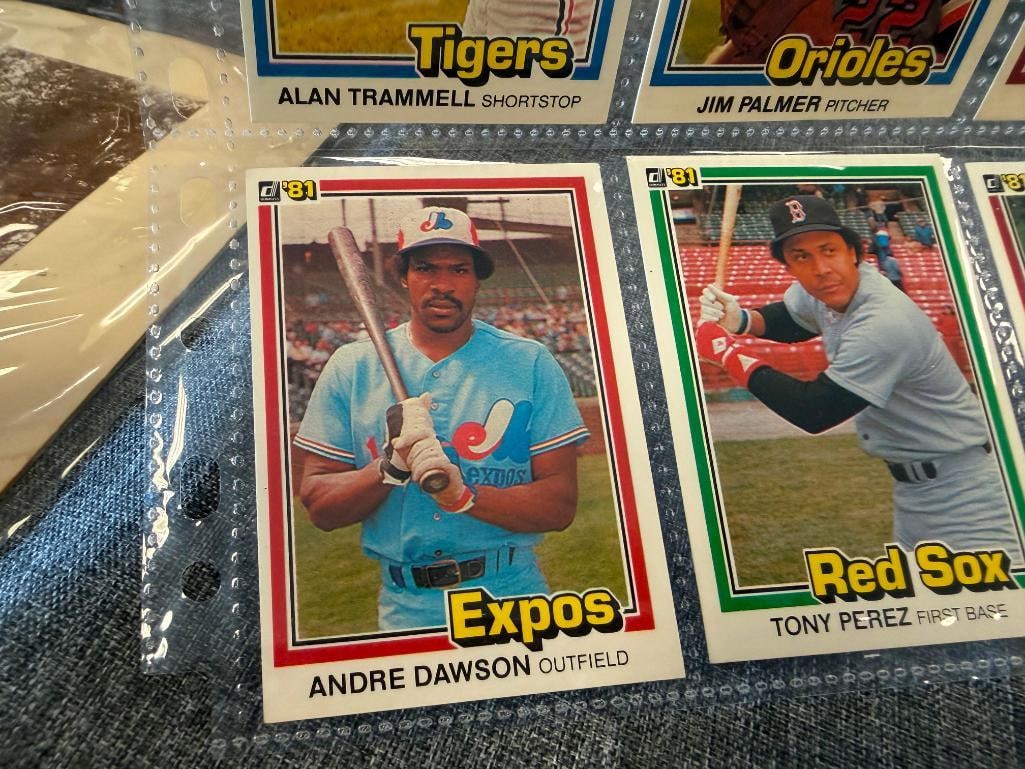 1981 DONRUSS BASEBALL HALL OF FAMERS TOM SEAVER, CARL YASTREZMSKI, NOLAN RYAN, TONY PEREZ - 6