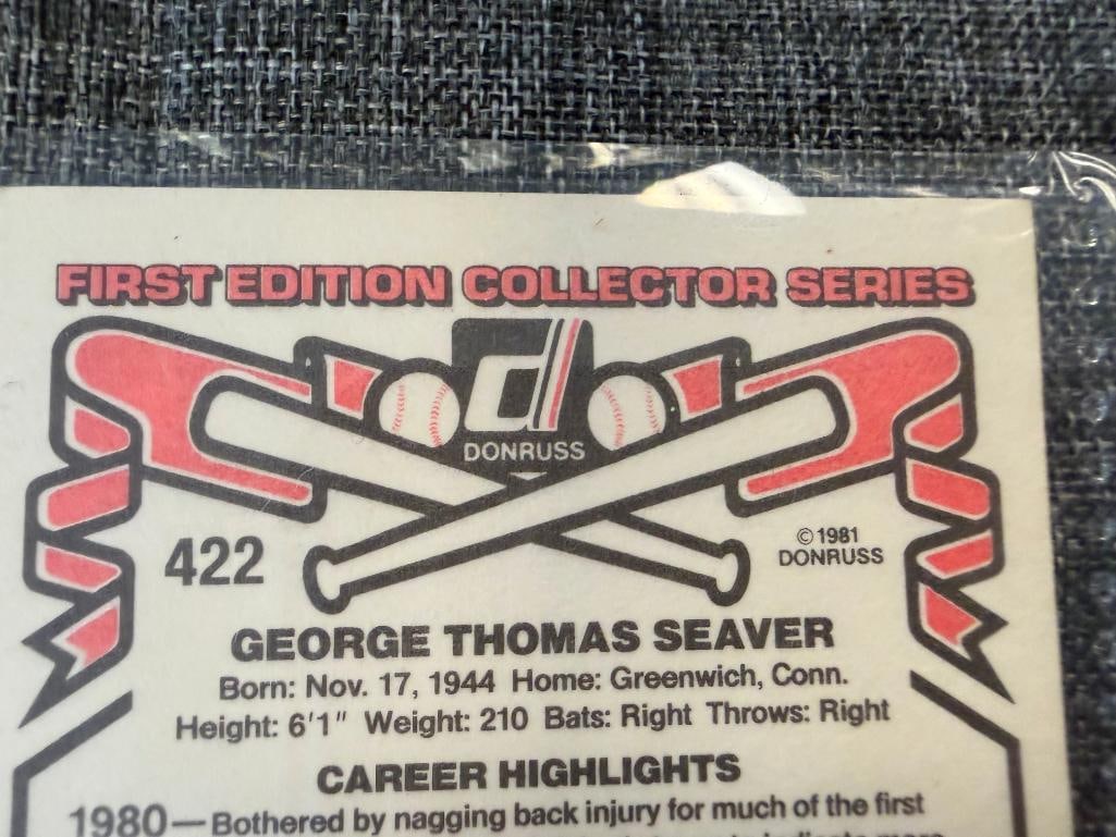 1981 DONRUSS BASEBALL HALL OF FAMERS TOM SEAVER, CARL YASTREZMSKI, NOLAN RYAN, TONY PEREZ - 9