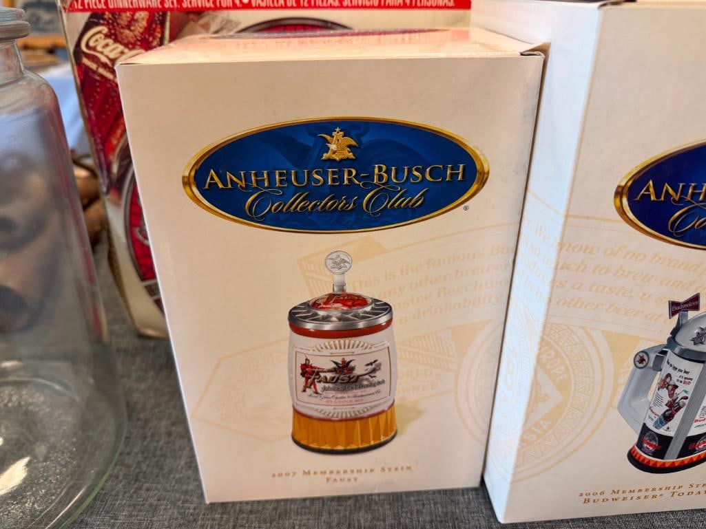 2005, 2006, 2007 ANHEUSER-BUSCH COLLECTORS CLUB MEMBERSHIP BEER STEINS - 17