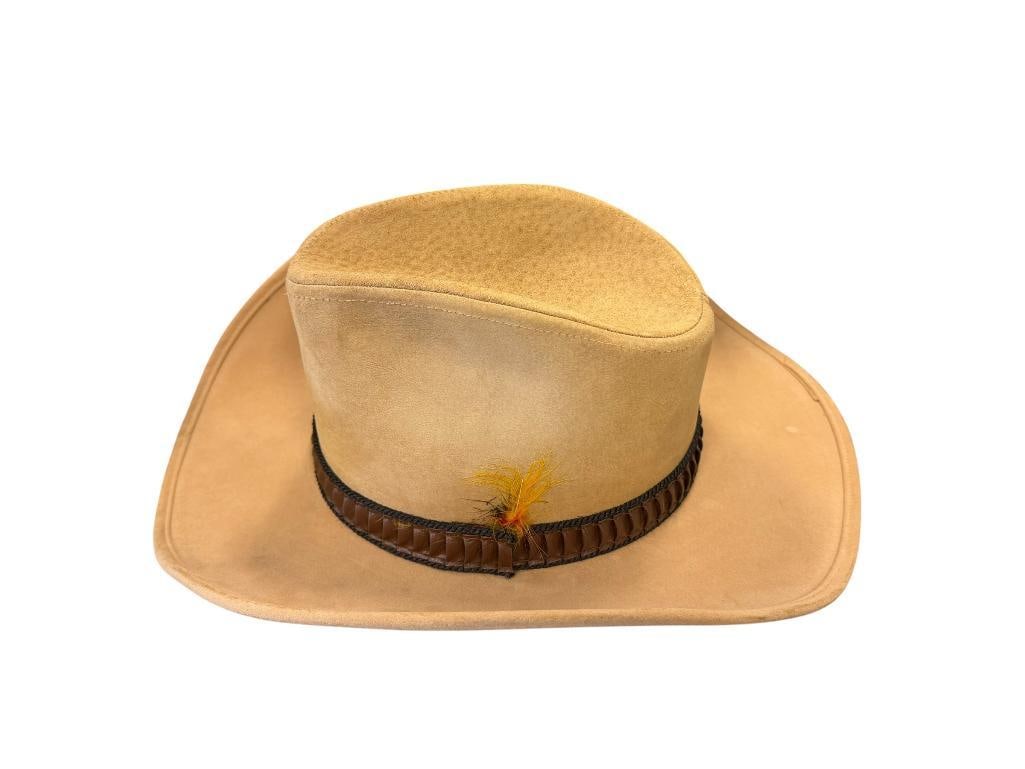 STETSON 3X BEAVER FELT WESTERN HAT SIZE 7 3/8 (1 of 9)