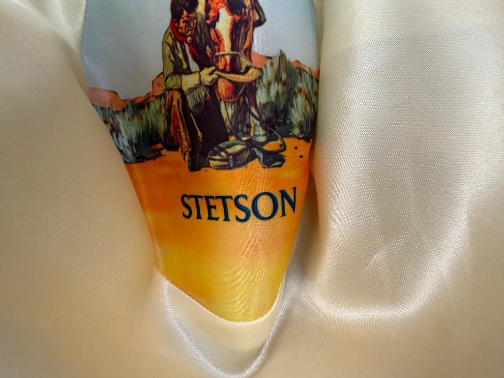 STETSON 3X BEAVER FELT WESTERN HAT SIZE 7 3/8 - 8