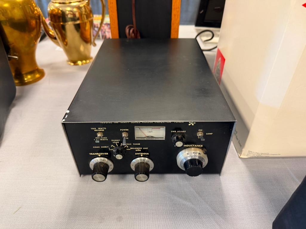 VINTAGE AMATEUR RADIO ANTENNA TUNER N&G 100 WATT SERIES ROLLER INDUCTOR TUNER - 2