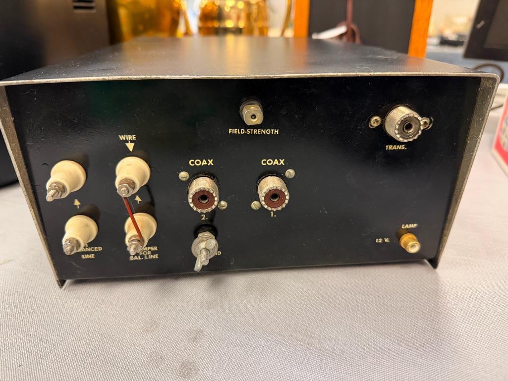 VINTAGE AMATEUR RADIO ANTENNA TUNER N&G 100 WATT SERIES ROLLER INDUCTOR TUNER - 9