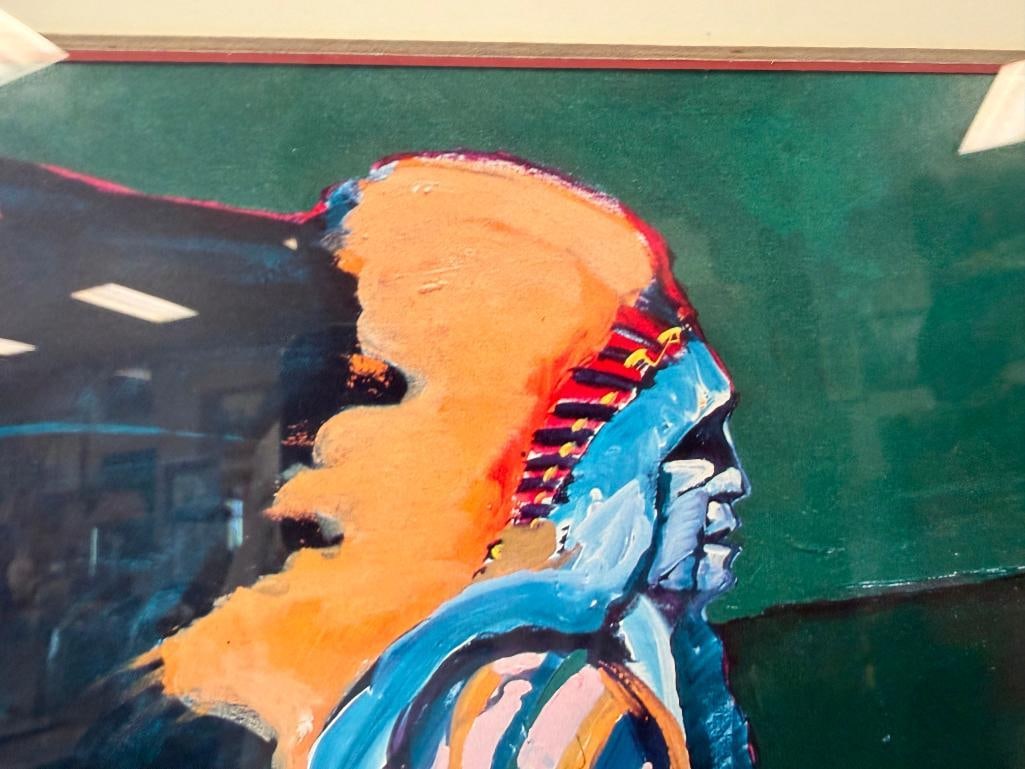 JOHN NIETO LIMITED EDITION PRINT ON CANVAS TITLED TRADITIONAL DANCER NO. 28/500 - 4