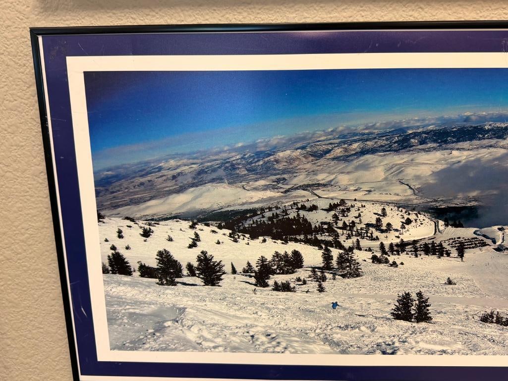 PETER C. WARD RENO, NV PHOTOGRAPHER COLOR PHOTOGRAPH ON BOARD TITLED MT. ROSE SLIDEBOWL JAN 2017 - 5