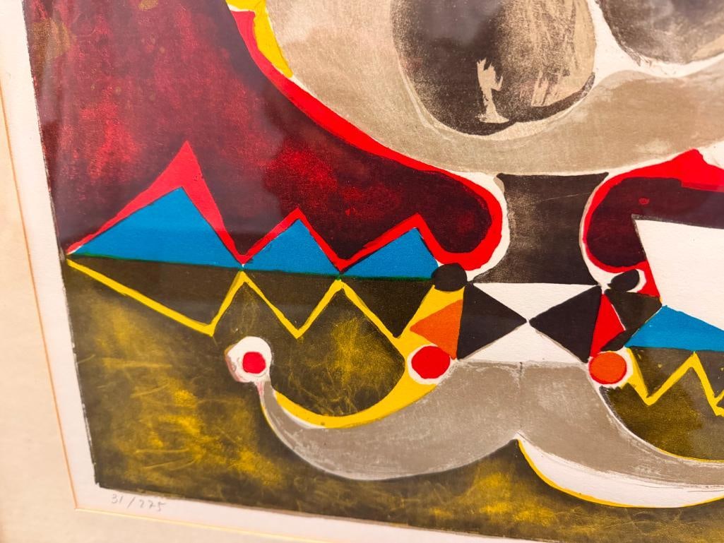AGUSTIN UBEDA MID-CENTURY SPANISH ARTIST LIMITED EDITION PRINT FRUITIER ROUGE NO. 31/275 - 8