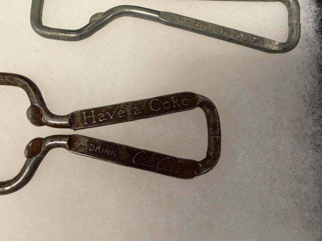 16 VINTAGE ADVERTISEMENT BOTTLE / CAN OPENERS HEINZ, WHITE ROCK WATER, HAMMS, GOETZ BEER, COCA-COLA - 3