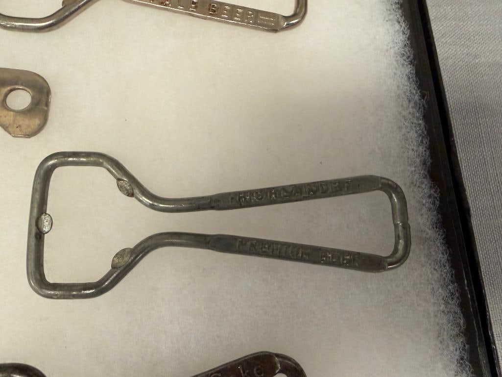 16 VINTAGE ADVERTISEMENT BOTTLE / CAN OPENERS HEINZ, WHITE ROCK WATER, HAMMS, GOETZ BEER, COCA-COLA - 5
