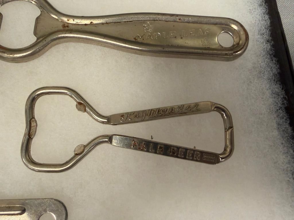 16 VINTAGE ADVERTISEMENT BOTTLE / CAN OPENERS HEINZ, WHITE ROCK WATER, HAMMS, GOETZ BEER, COCA-COLA - 6