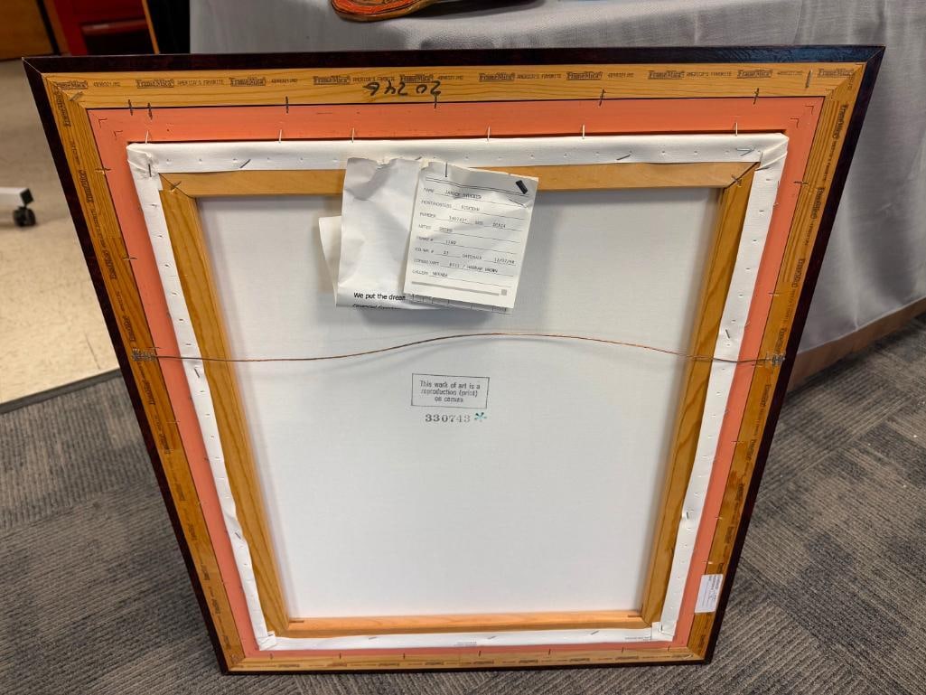 MELINDA BYERS LITHOGRAPH ON CANVAS TITLED A SONG FOR MOTHER - 10