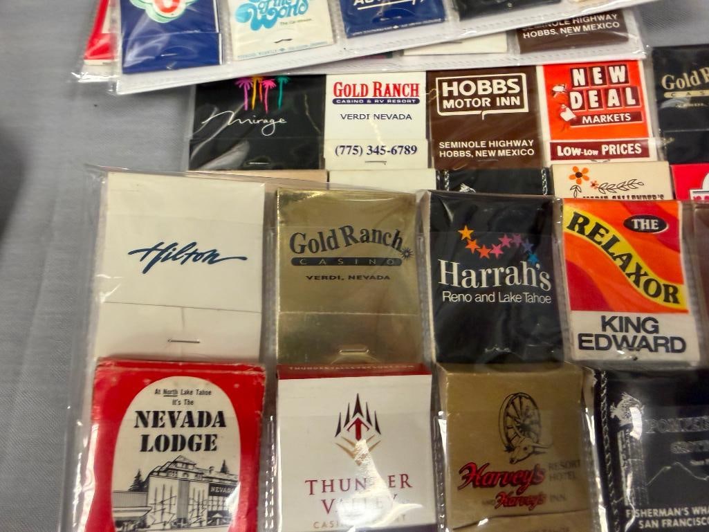 OVER 120 COLLECTIBLE MATCHBOOKS FROM CASINOS, RESTAURANTS, HOTELS, ETC. - 10