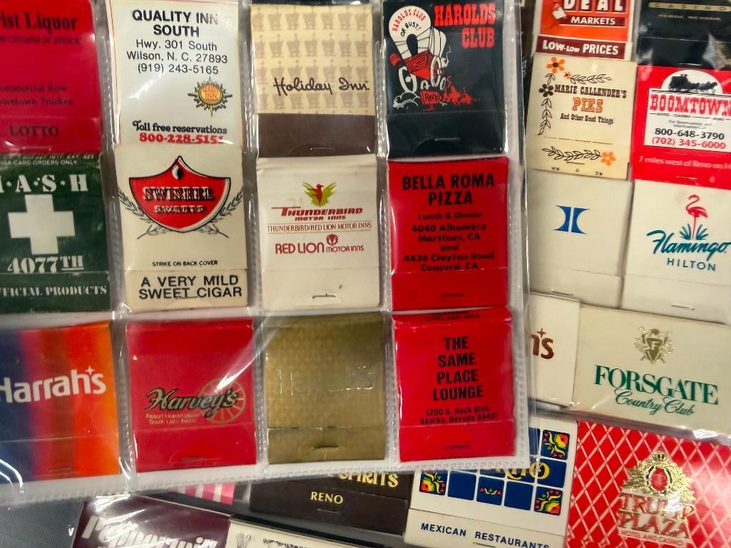 OVER 120 COLLECTIBLE MATCHBOOKS FROM CASINOS, RESTAURANTS, HOTELS, ETC. - 13