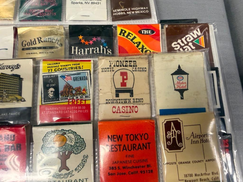 OVER 120 COLLECTIBLE MATCHBOOKS FROM CASINOS, RESTAURANTS, HOTELS, ETC. - 7