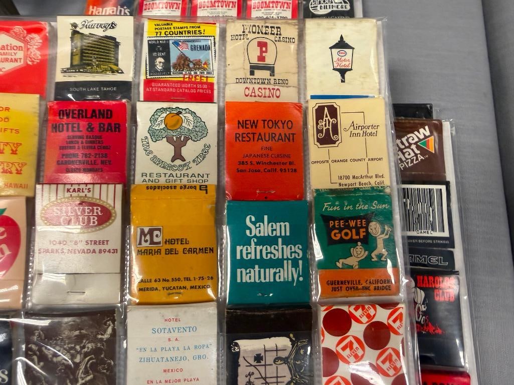 OVER 120 COLLECTIBLE MATCHBOOKS FROM CASINOS, RESTAURANTS, HOTELS, ETC. - 8