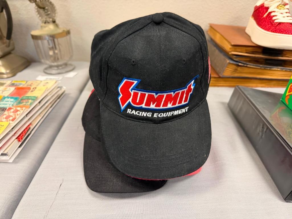TEN ASSORTED BALL CAPS SPIRITS AND AUTOMOBILE THEME BUD LIGHT, 1800 TEQUILA, NASCAR, SUMMIT RACING - 2